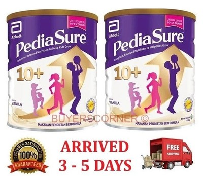 2 x Abbott Pedia Sure 10+ Optiheight Increase Height 10-15 Yrs Old  850g Vanilla