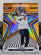 2024 Rookies & Stars AJ Barner RC /249 ORANGE #103 - Seattle Seahawks Rookie