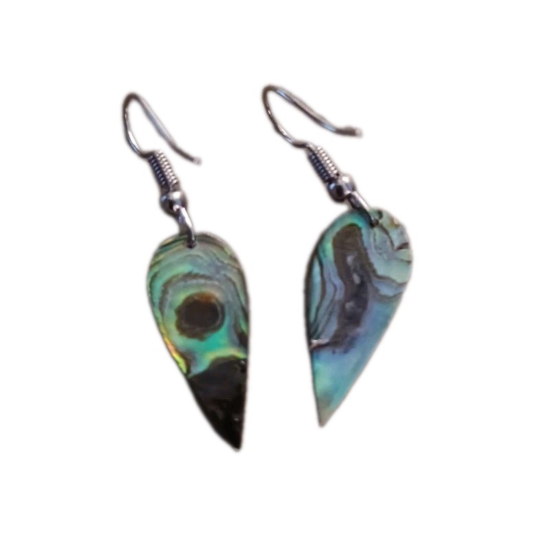 Abalone Shell Dangling Earrings - image 2