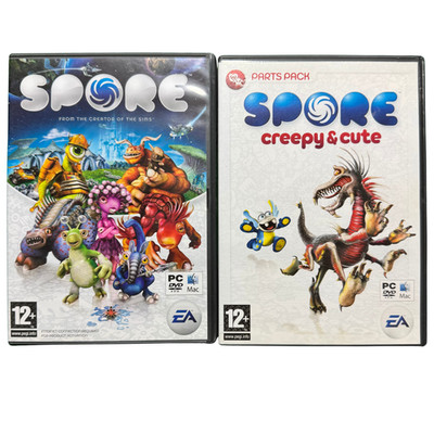 Spore + Creepy And Cute Parts Pack PC UK Region Free Very Good Condition