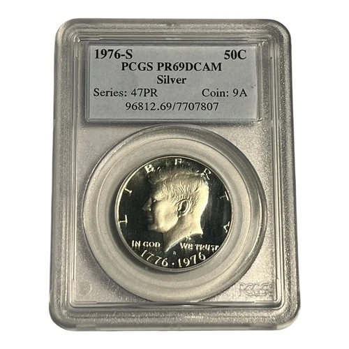 PR69 DCAM 1976-S Silver Kennedy Half Dollar PCGS Blue Label 7A
