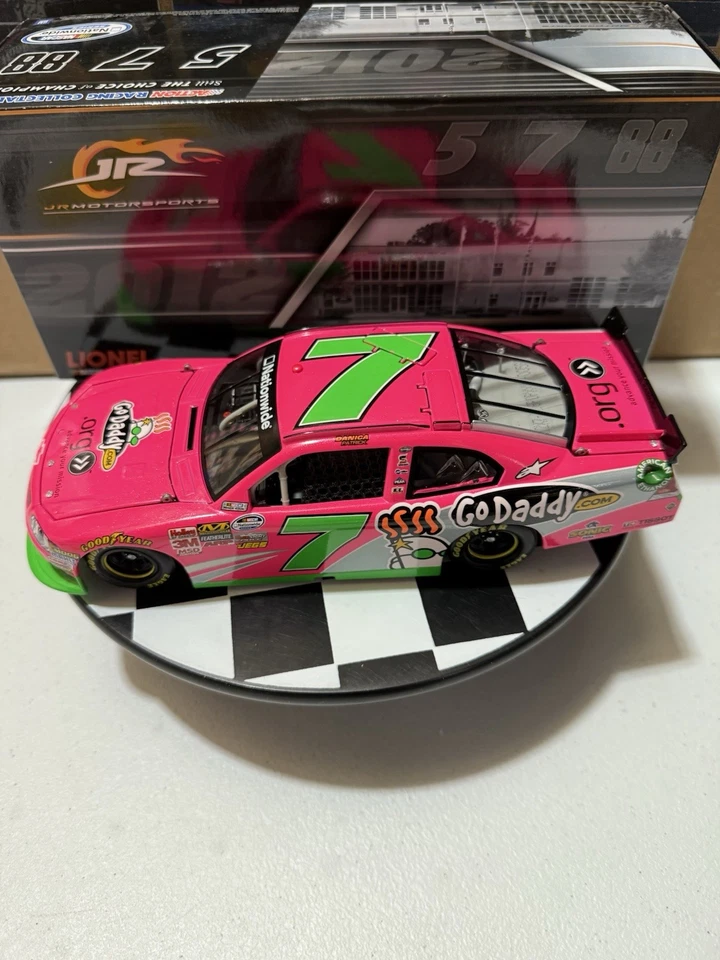 Danica Patrick #7 GoDaddy PINK 2012 1/24 Nascar Diecast - Image 2 of 4