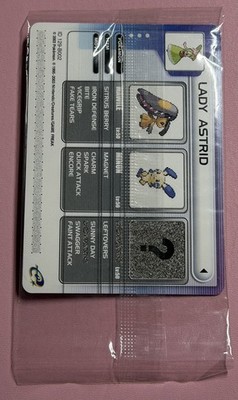Sealed 2003 Pokémon - Lady Astrid 129-B002 Pokémon Battle E-Reader Card NM/M