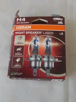 OSRAM Night Breaker Laser +150% Light H4 Headlight Bulbs (Twin) [64193NL-2HB]