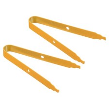 2 Paket Tastenkappe Entferner Stahl für mechanische Tastatur orangefarben