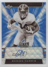 2019 Leaf Metal Draft Sepia Variation Blue Wave /20 Damien Harris Rookie Auto RC
