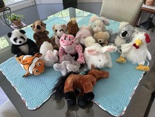 Lot of 15 Ganz Webkinz Plush Stuffed Animals NO CODES dogs, koala bear, fish