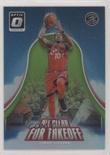 2017 Donruss Optic All Clear for Takeoff Lime Green Prizm /175 DeMar DeRozan fl4