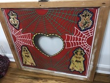 Vintage Tattoo Painted Art Window/ Long Island Artist Cliff Local Pickup Only