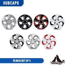 4 Pack 15 Bolt-on Wheel Covers Full Rim Hubcaps For 2013 2014 2015 Honda Civic