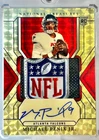MICHAEL PENIX JR. 2024 NATIONAL TREASURES ROOKIE GOLD VINYL 1/1 SHIELD AUTO RPA