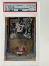 CJ STROUD 2024 GOLD STANDARD 1/1 HEART OF GOLD NFLPA PATCH PSA 8 TEXANS 🔥