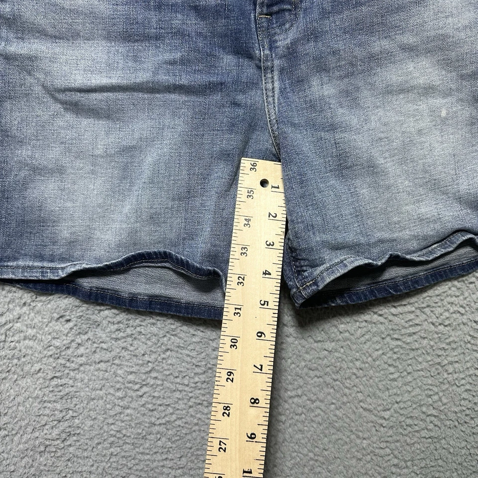 Pantalones cortos de mezclilla de tiro medio Lucky Brand Light Wash Ava talla 12/31 Western Cowgirl Foto 4 de 4