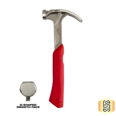 Milwaukee 48-22-9019   12oz Smooth Face Hybrid Claw Finish Hammer - Image 1 of 3