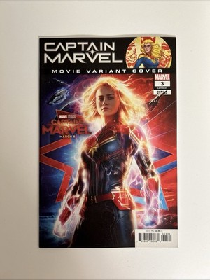 CAPTAIN MARVEL 3 MOVIE VARIANT COVER 2019 PHOTO BRIE LARSON CAROL DANVERS