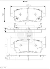Plaquette de frein Daihatsu MATERIA