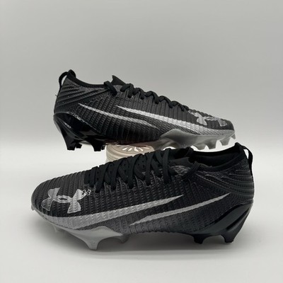 Under Armour Men's Blur Pro Football Cleats Black/Gray - 3028220-003 Size 9