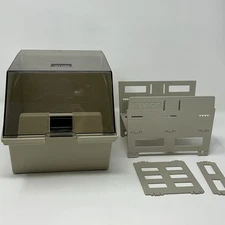 Vintage ALLSOP Multi-Media Floppy Disk CD Storage Container Removable Divider