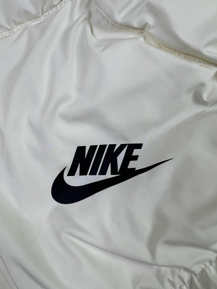 Nike Jacket Womens XL White Puffer Insulated Full Zip CD4216-110 Winter Coat - Image 3 of 4