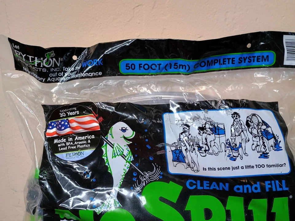 Python 50' Feet No Spill Clean Fill Gravel Vacuum Aquarium Maintenance Kit - Image 2 of 4