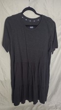 Gap Women's Tiered Dress XL Black New