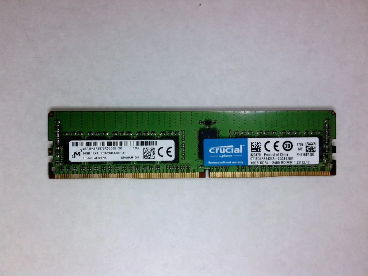 PC4-19200 (DDR4-2400) Bus Speed ECC RAM Computer Memory (RAM) for