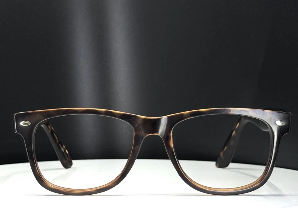 SOLO MONTURAS MONTURAS MONTURAS DE MONTURA COMPLETA CUADRADAS MARRONES UNIVERSITY TORTOISE SIN MARCA DE COLECCIÓN Foto 2 de 4