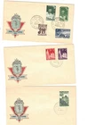 Australia 1958/59 UNADDRESSED OFFICIAL FDCS      (3 covers)  lot 6