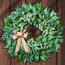 26'' Large Eucalyptus Wreath for Front Door Year Round