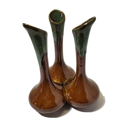 Van Briggle Bud Vase Art Pottery Brown Green Vintage