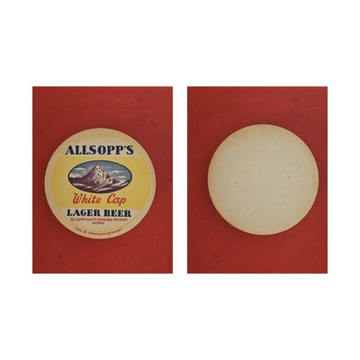 Allsopp's White Cap  Brauerei Bierdeckel Bier