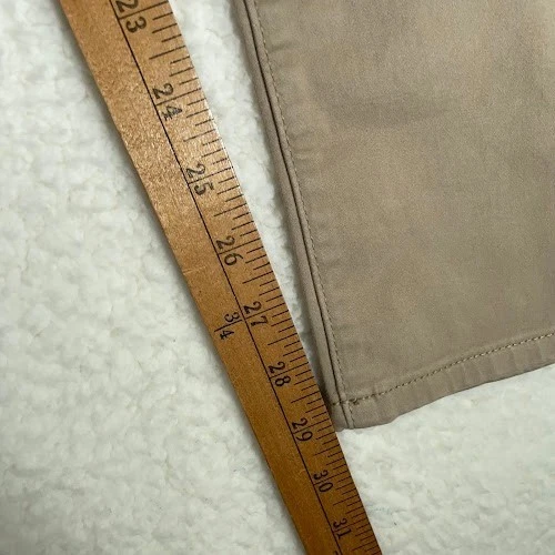 Lucky Brand 110 Khaki Pants Mens Size 38x30 fits 36x29 Tan Straight Authentic - Image 4 of 4