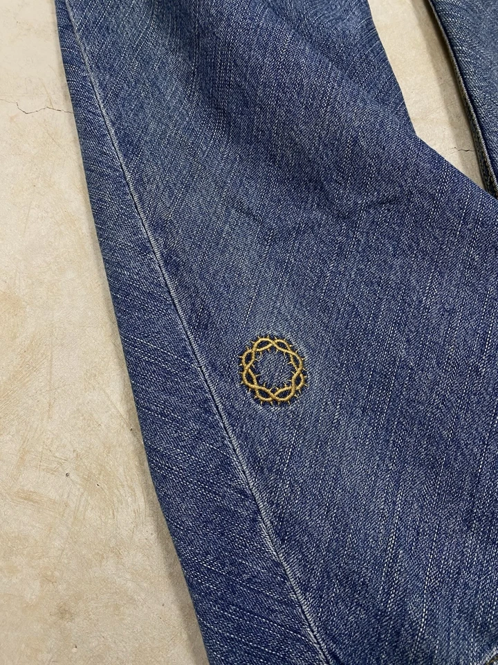 Pantalones de mezclilla Crown Of Thorns vintage años 90 G-sus Industries 36 holgados corte boot Foto 4 de 4