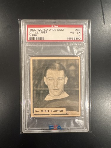 Dit Clapper #36 1937 V356 World Wide Gum card