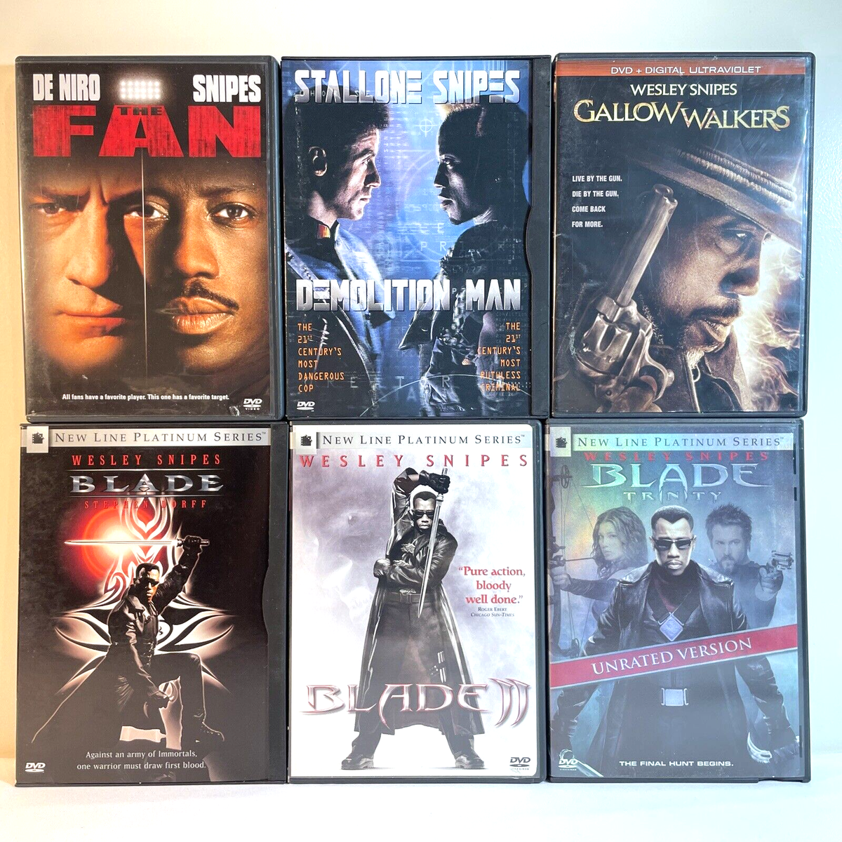 6 WESLEY SNIPES MOVIES (DVD) Action Crime Thriller Superhero
