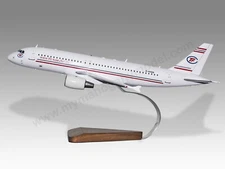 Airbus A320 TFC Desk Wood Airplane New Model Small Scale 1/130