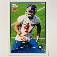 2009 Topps Travis Beckum Rookie New York Giants #387 Trading Card Tc4. rookie card picture