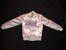 Headgear Classics Don't Be A Menace Loc Dog Satin Bomber Jacket Size Small NWT