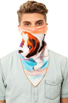 Neff Unisex Bandanarama Bandana Facemask - Puppy Print