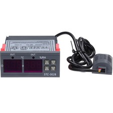STC-3028 10A DC12V Digital Temperature Humidity Controller for Fridge Greenhouse