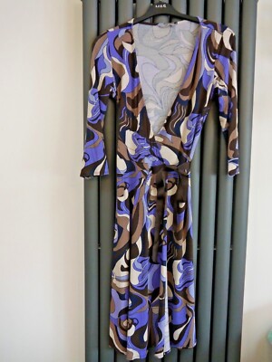 brown and purple combination dress Brooke Dress : Purple & Brown Abstract Twill
