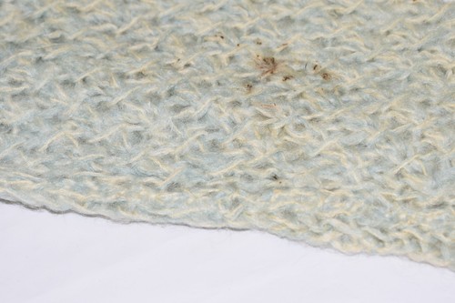 Vintage Girls Mohair Knit Cardigan Light Blue MCM 50's - Picture 9 of 11