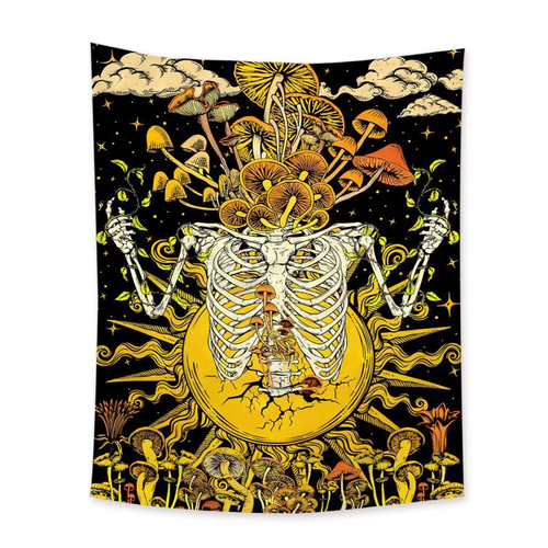 Tapestry Wall Hanging Bedspread Art Skull Decor Living Room Bedroom UK - Picture 5 of 11