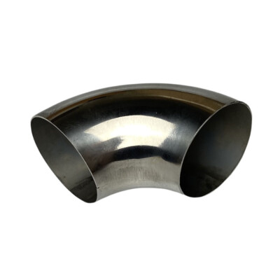 2.5  OD Exhaust Elbow 90 Degree Stainless Steel Bent Pipe Polished 63mm