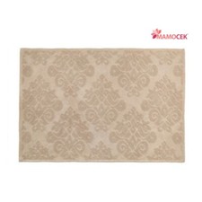 TAPPETO Pedana bagno camera cotone beige rettangolare 57x110 nuvole di stoffa
