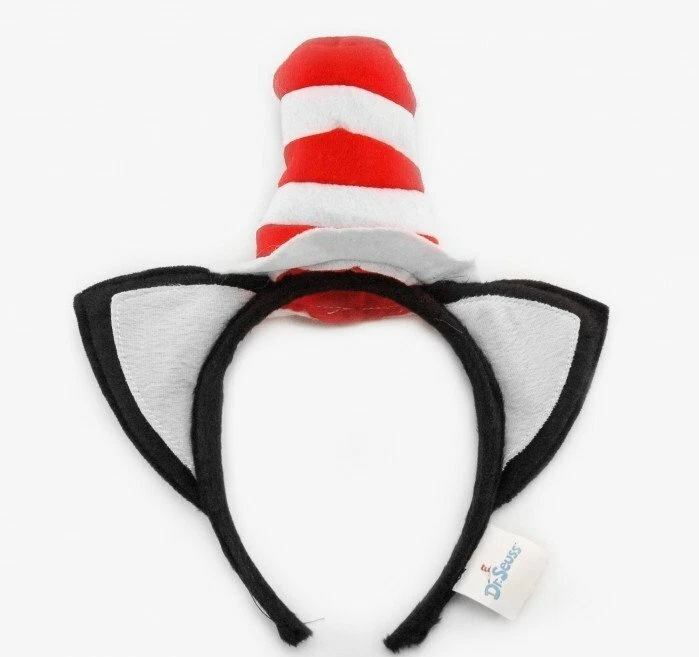 Dr. Seuss Gato en el Sombrero Orejas Disfraz Diadema Niño Adulto Rojo Blanco Econ Mini Foto 4 de 4