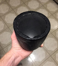  1-2Kg Clay Graphite Crucibles Black Foundry Cup Furnace Torch Melting Casting