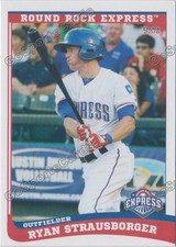 2016 Round Rock Express Ryan Strausborger RC Rookie Texas Rangers
