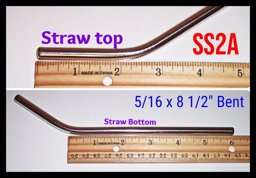 STAINLESS STEEL Straws (3/16", 1/4" & 5/16" Dia. x 5" - 14" Lg.) - Picture 19 of 30