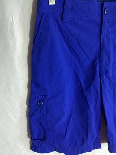 UA Under Armour Cargo Shorts Loose Youth Boys Large Royal Blue Adjustable Waist - Picture 2 of 5